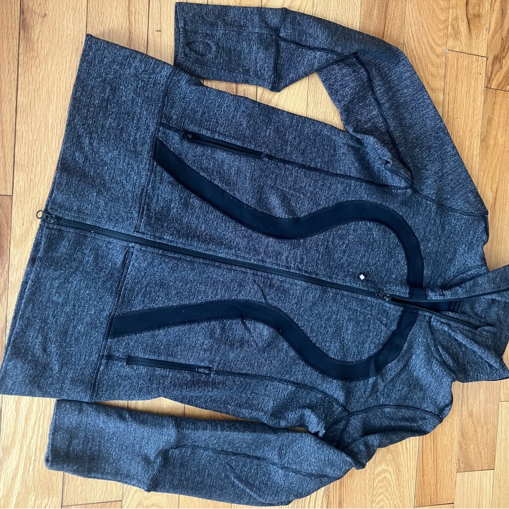 lululemon athletica Charcoal and Black Zip up